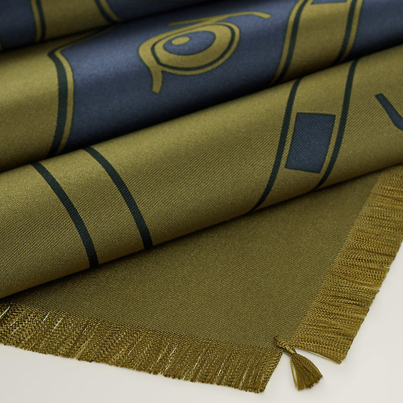 Quadrige fringed scarf 80 | Hermès USA